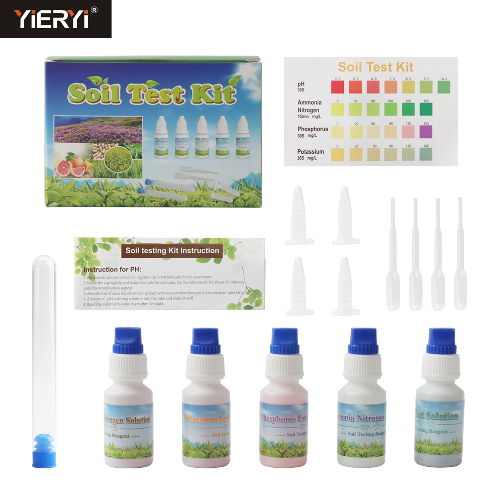 Ph Up Down Solution - Yieryi 4-in-1 Soil Test Kit for