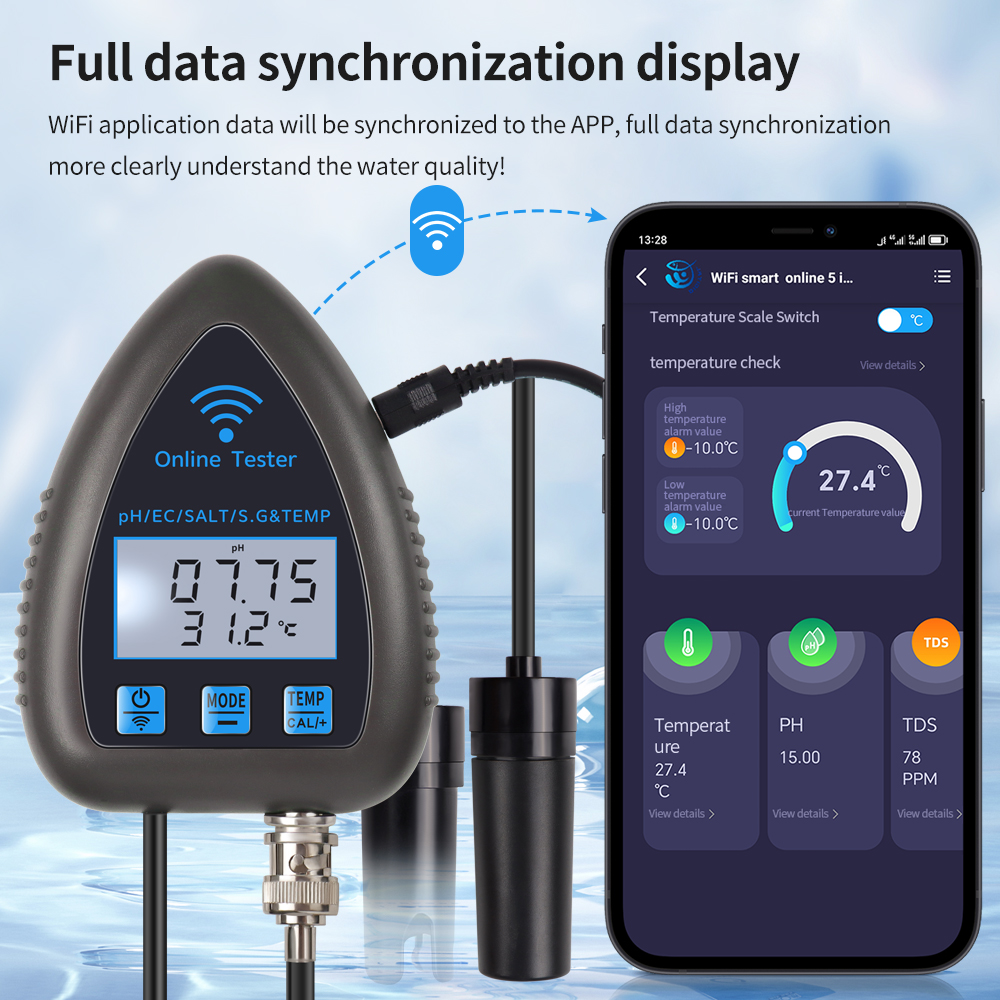 Tuya WiFi 5 in 1 Water Quality - Ph Up Down Solution 리뷰 및 가격