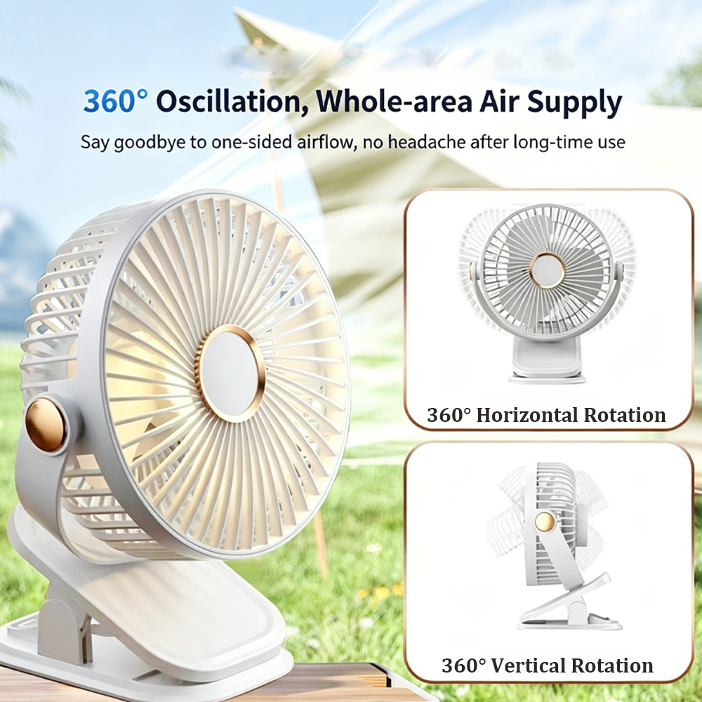 Portable Clip On Fan, 5 Speeds - Oscillating Fan Clip 리뷰 및 가격
