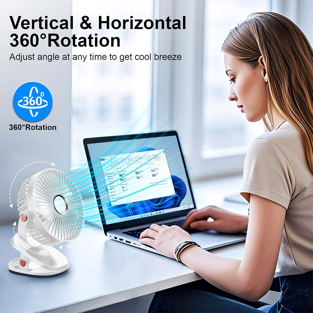 Portable Clip On Fan, 5 Speeds - Oscillating Fan Clip 리뷰 및 가격