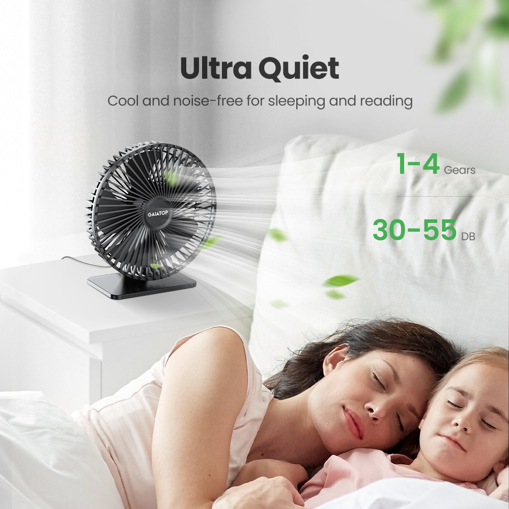 GAIATOP Desk Fan Portable USB  - Oscillating Fan Clip 리뷰 및 가격