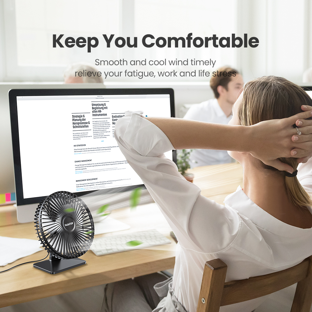 GAIATOP Desk Fan Portable USB  - Oscillating Fan Clip 리뷰 및 가격