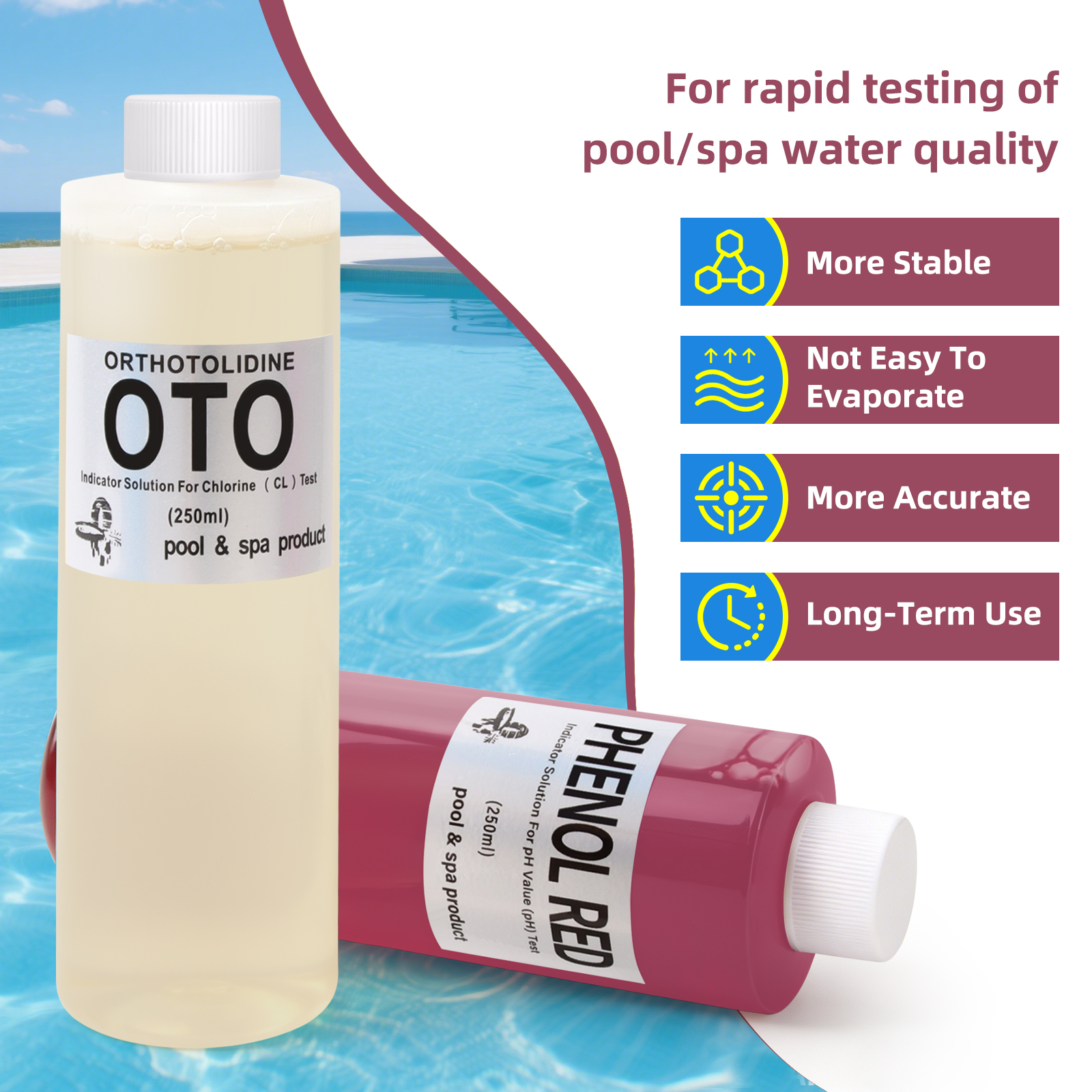250ml Pool Water Test Kit PH I - Ph Up Down Solution 리뷰 및 가격
