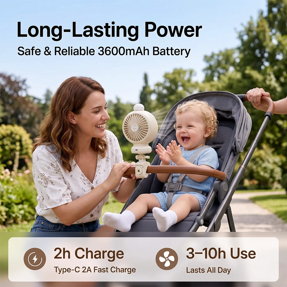 2026 New Portable Stroller Fan - Oscillating Fan Clip 리뷰 및 가격