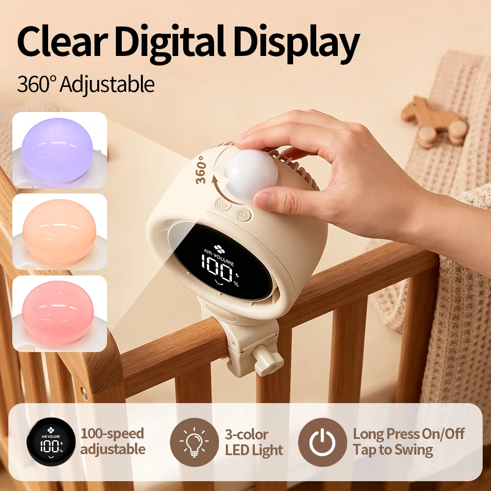 2026 New Portable Stroller Fan - Oscillating Fan Clip 리뷰 및 가격